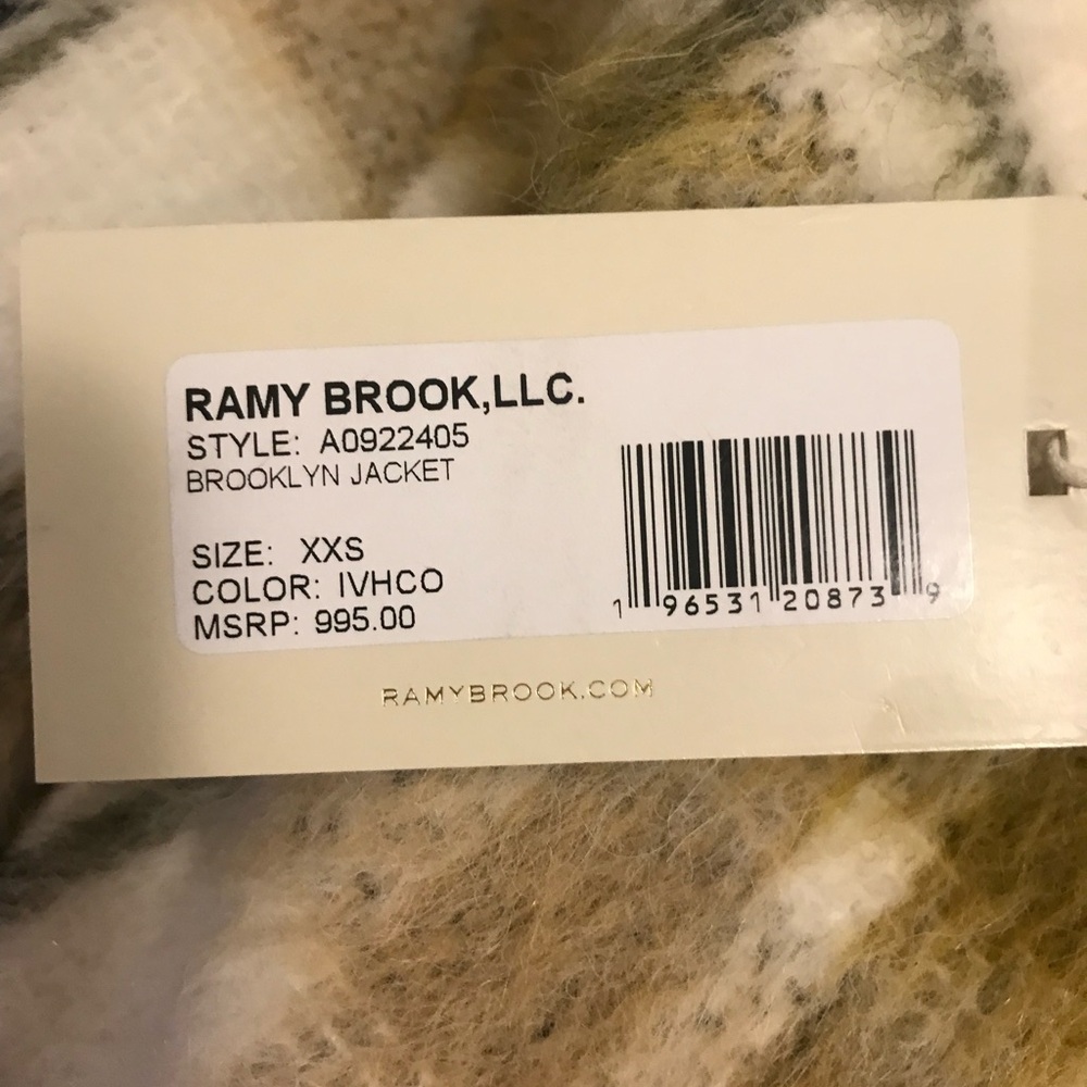 Ramy Brook Brooklyn Plaid Wrap Coat - Picture 5 of 6
